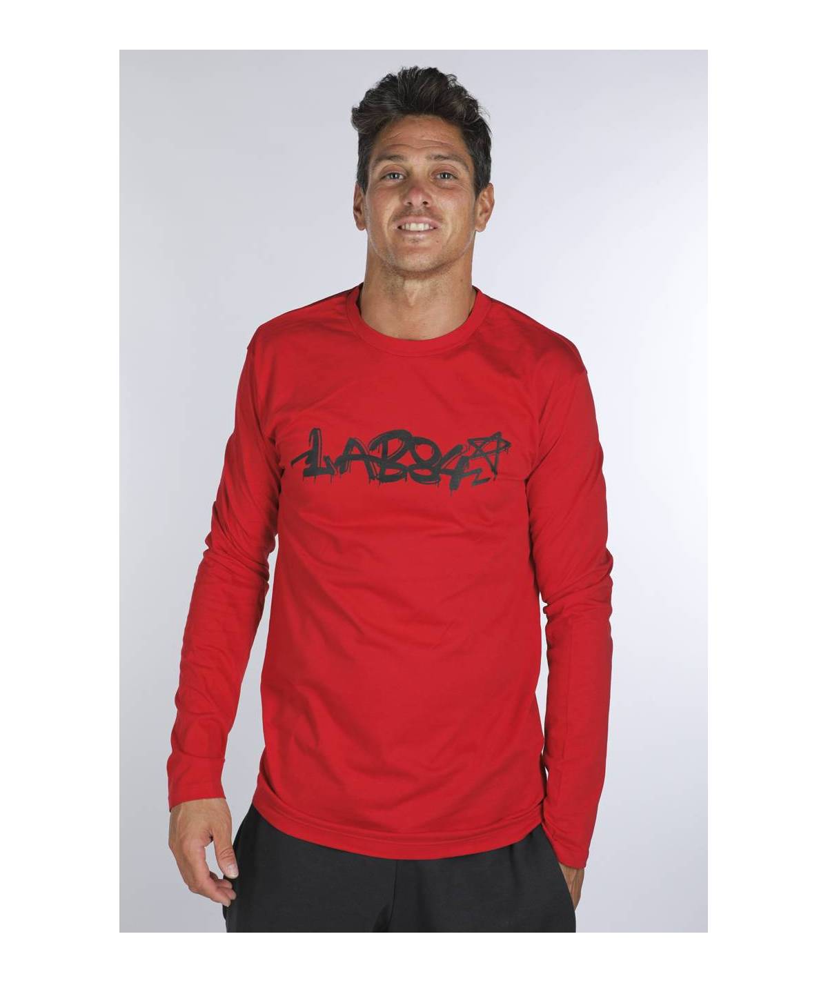 Lab84 T-SHIRT GIRO M/L LOGO PAINT