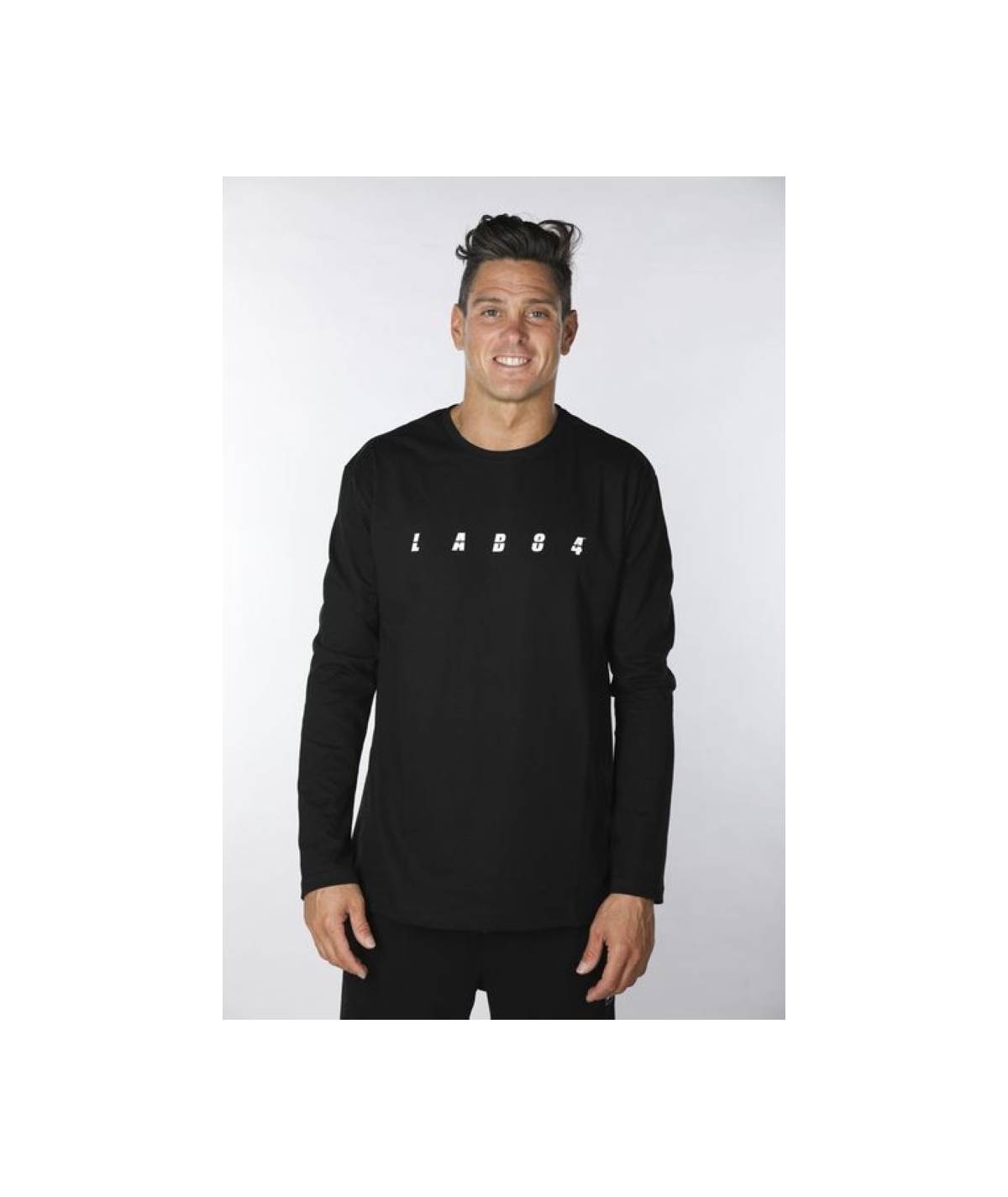 Lab84 T-SHIRT GIRO M/L LOGO MINIMAL