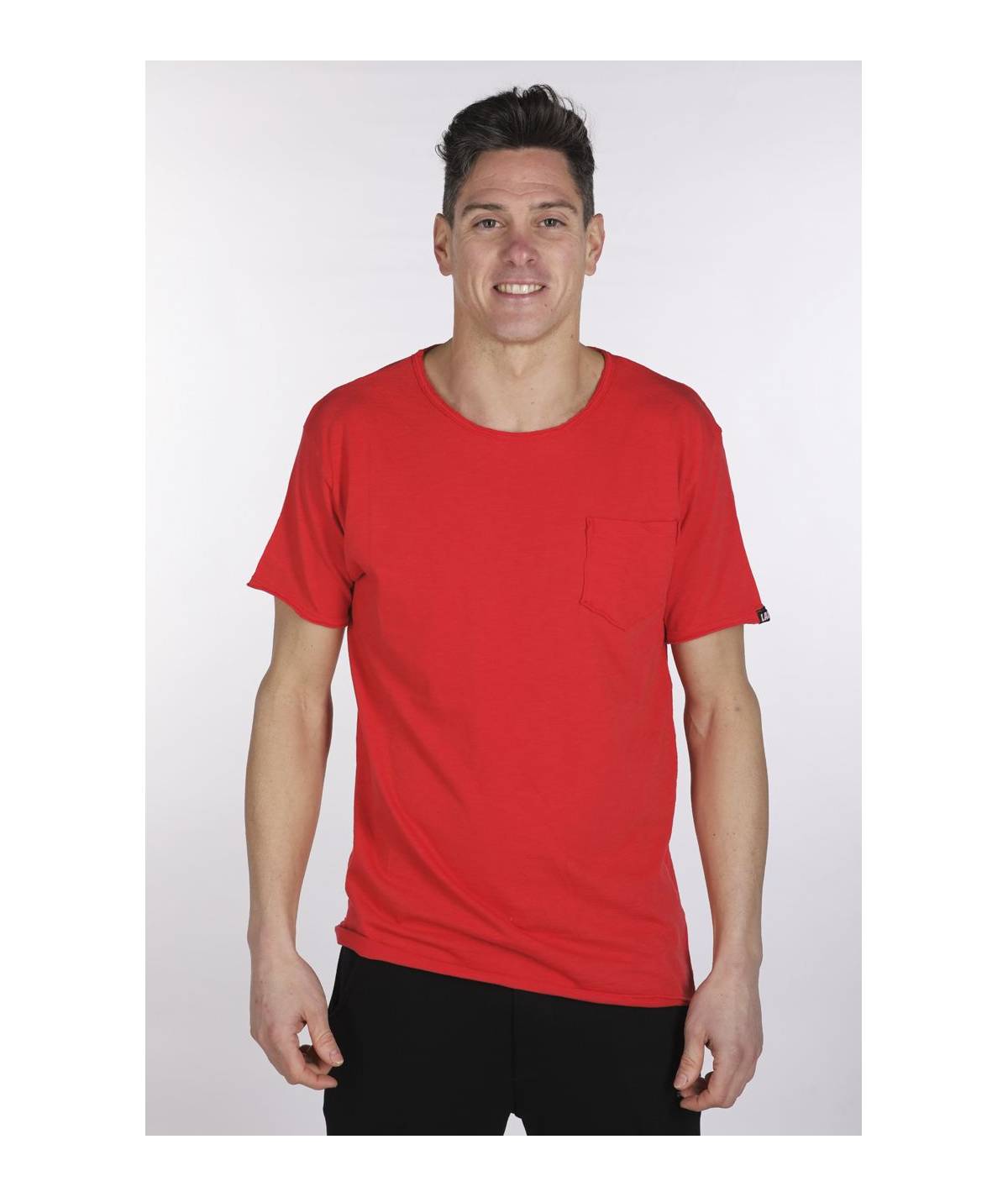 Lab84 T-SHIRT GIROCOLLO TASCHINO